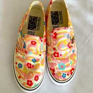 Floral Vans classic slip-on